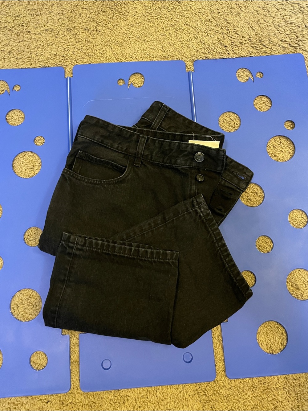 The Row Men's Straight Jeans in Black
